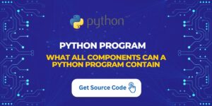 What All Components Can a Python Program Contain