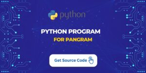 pangram python program