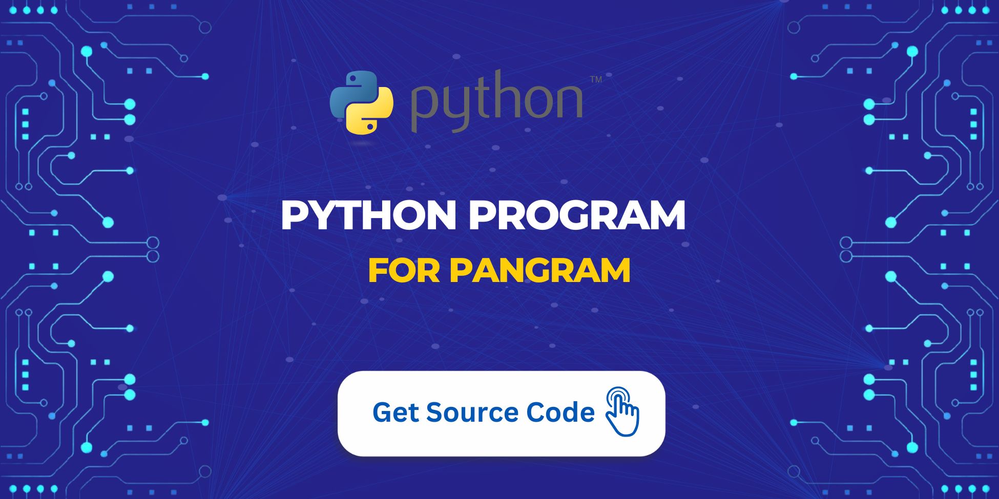 pangram python program