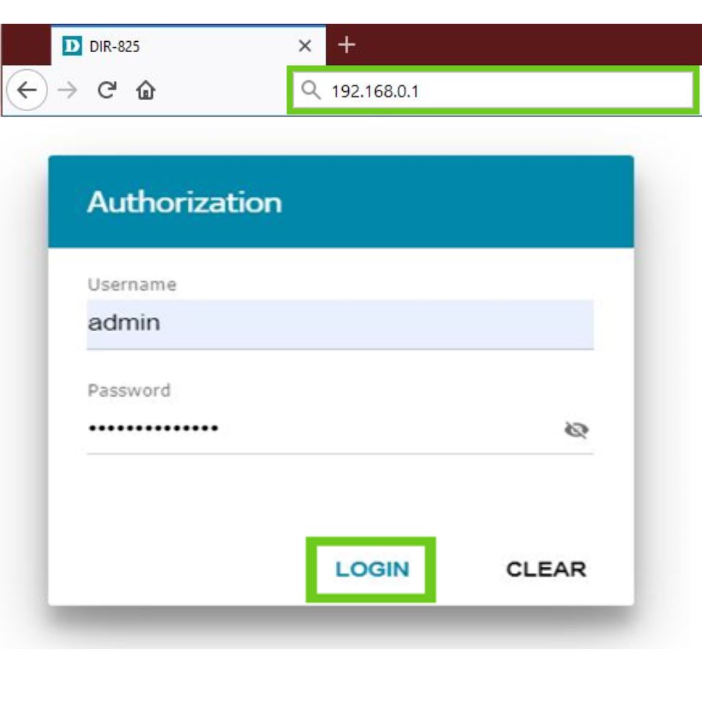 picture showing how to connect to the router