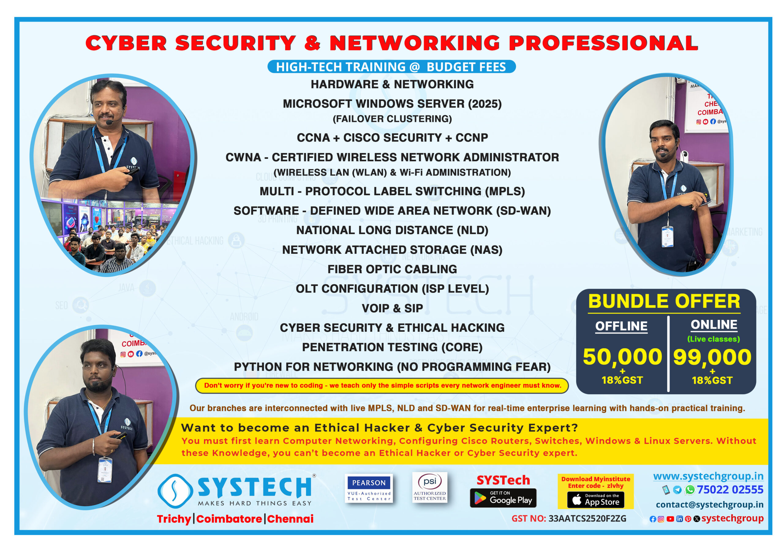 Hardware and Networking Fees in Trichy
