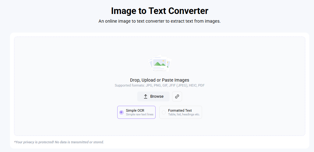 Image to Text Convertor
