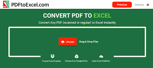 PDF to Excel Converter