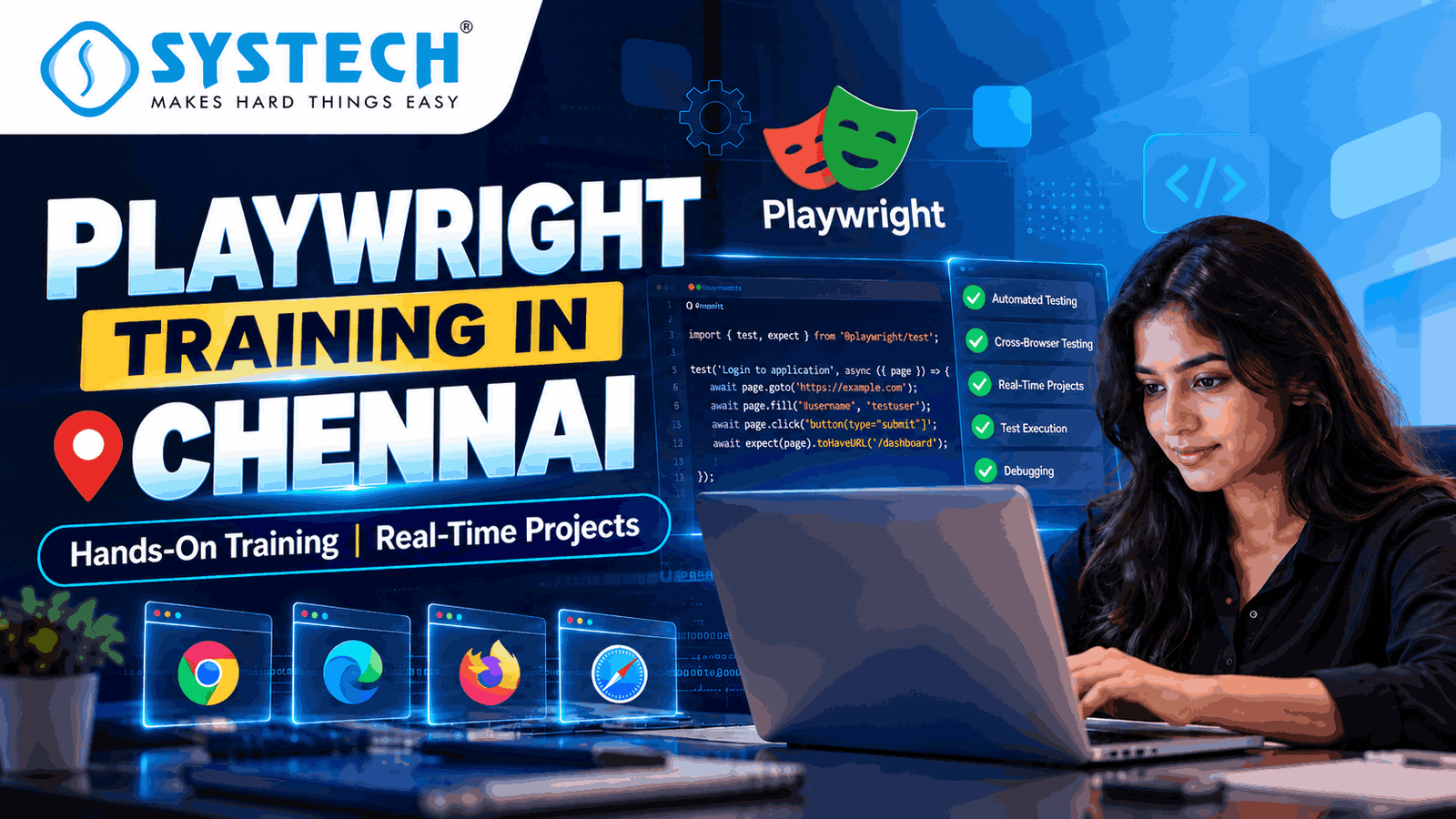 Playwright Course and Training In Chennai