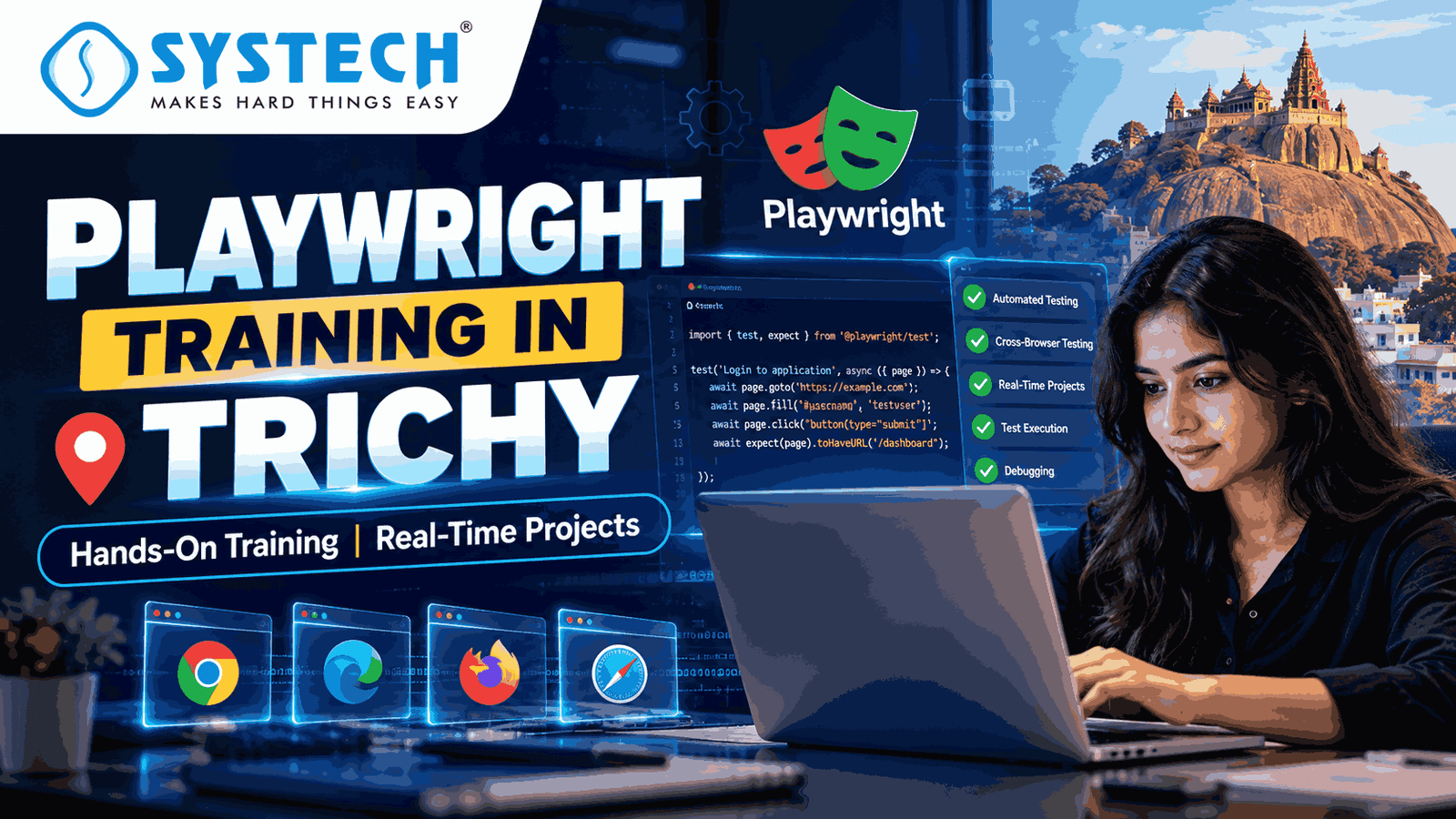 Playwright course and training in trichy
