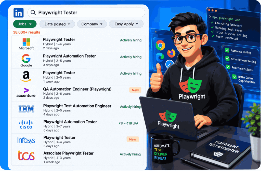 Playwriht Automation Course hiring